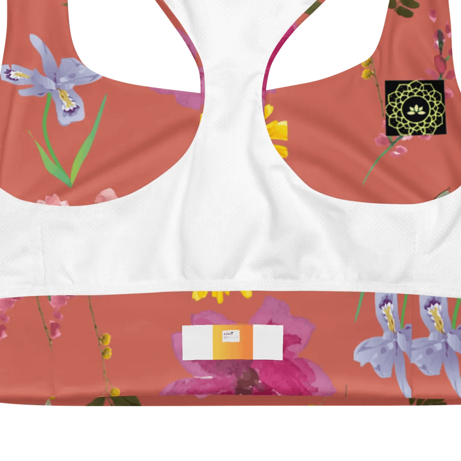 All-over floral print Longline Sports bra product image (12)