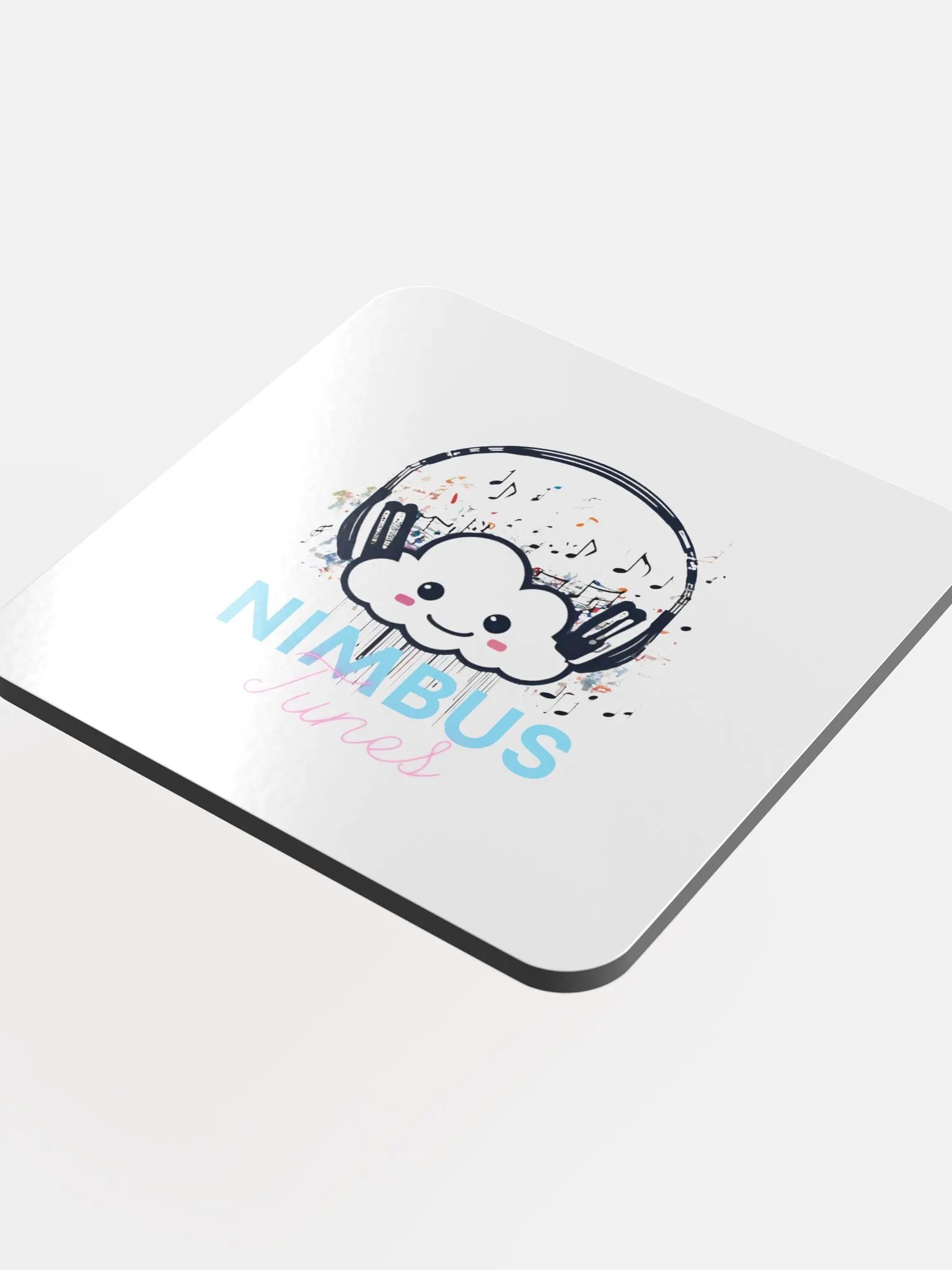 Nimbus Tunes Glossed Cork Coaster product image (4)