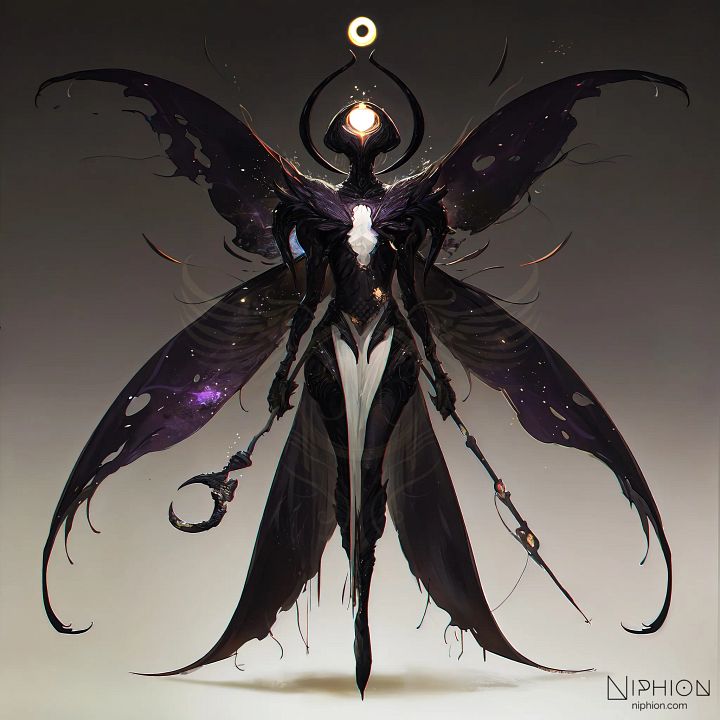 High-Resolution Digital Art – Abyssal Seraph, Character Design #13 product image (1)