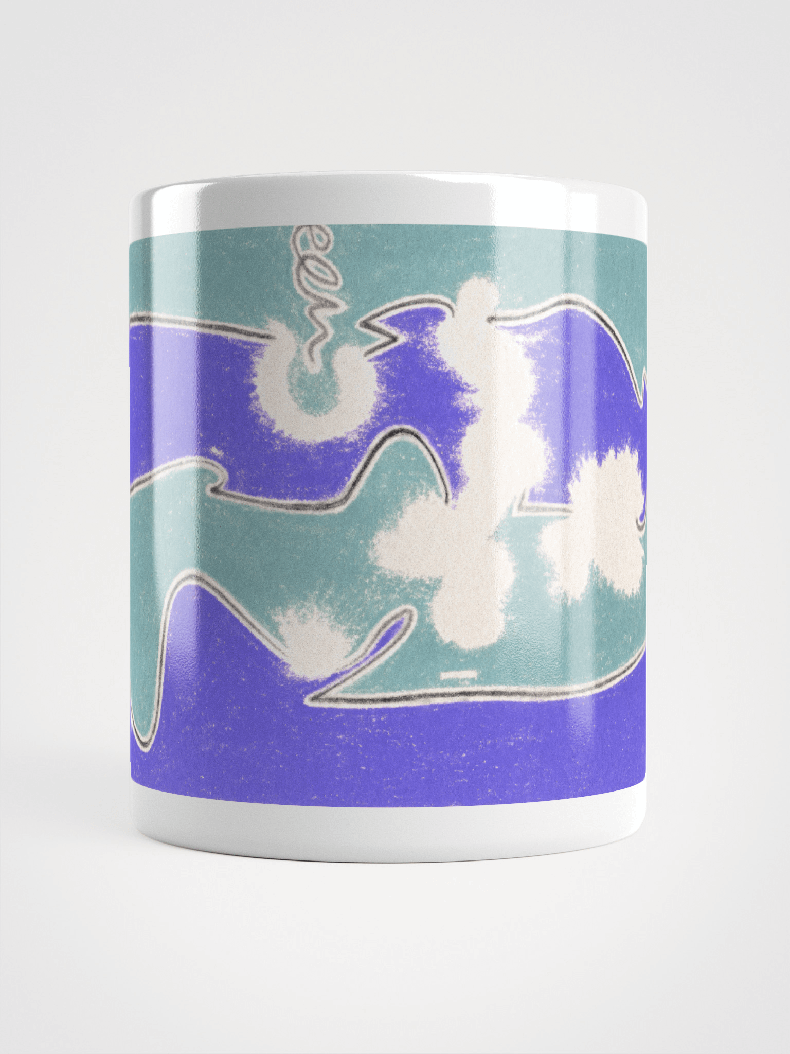 Abstract 8B 04.15.09 White Glossy Mug product image (6)