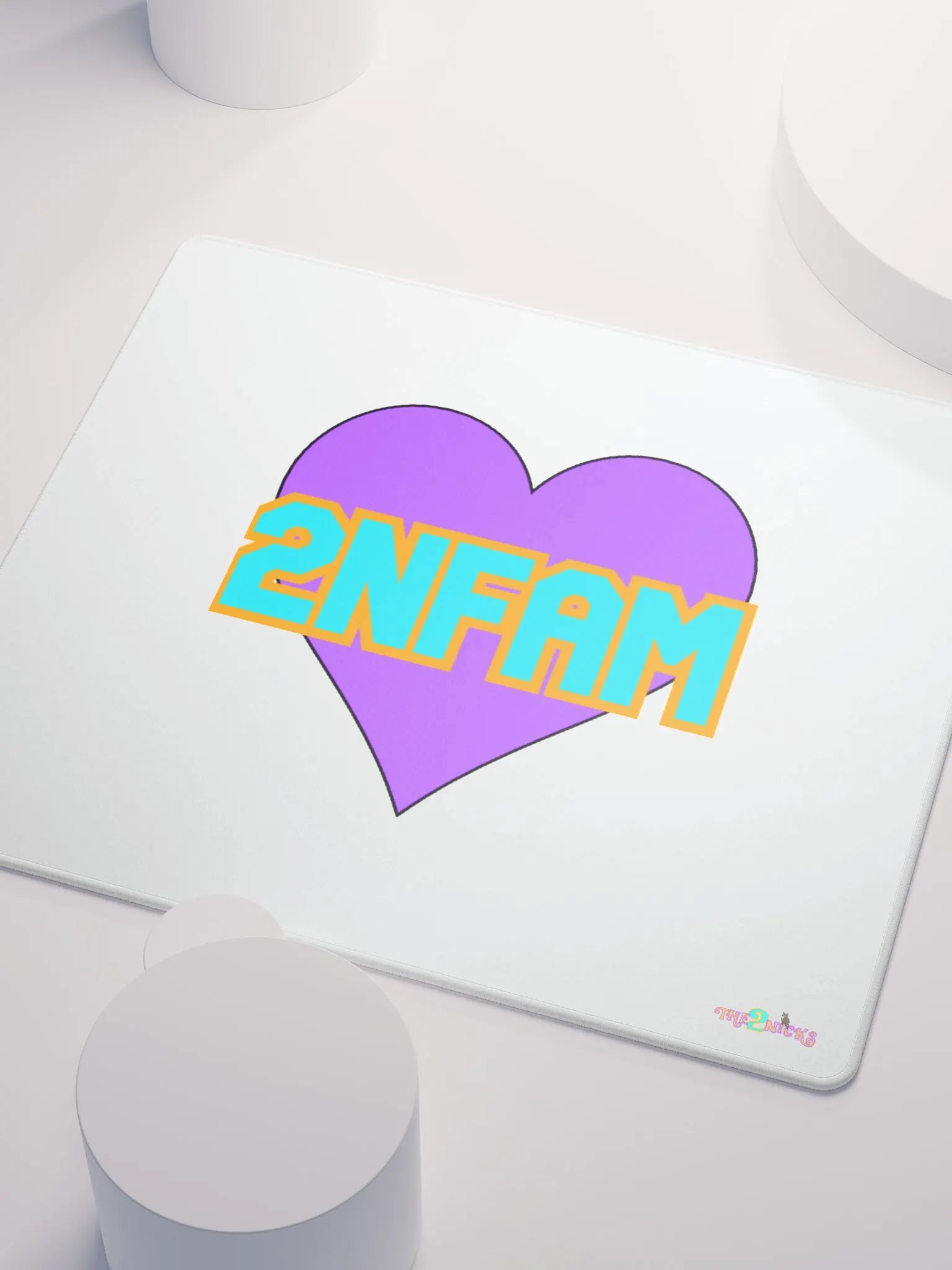 2NFAM Heart Gaming Mouse Pad (White) product image (3)