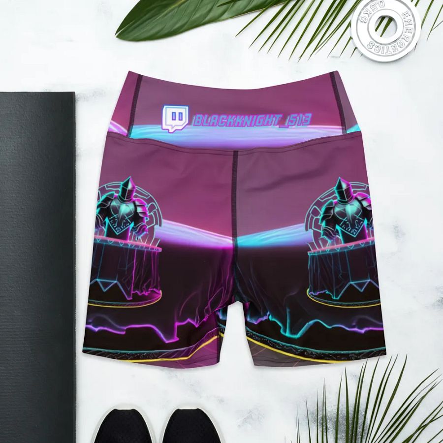 Blackknight513 All-Over Print Yoga Shorts product image (5)