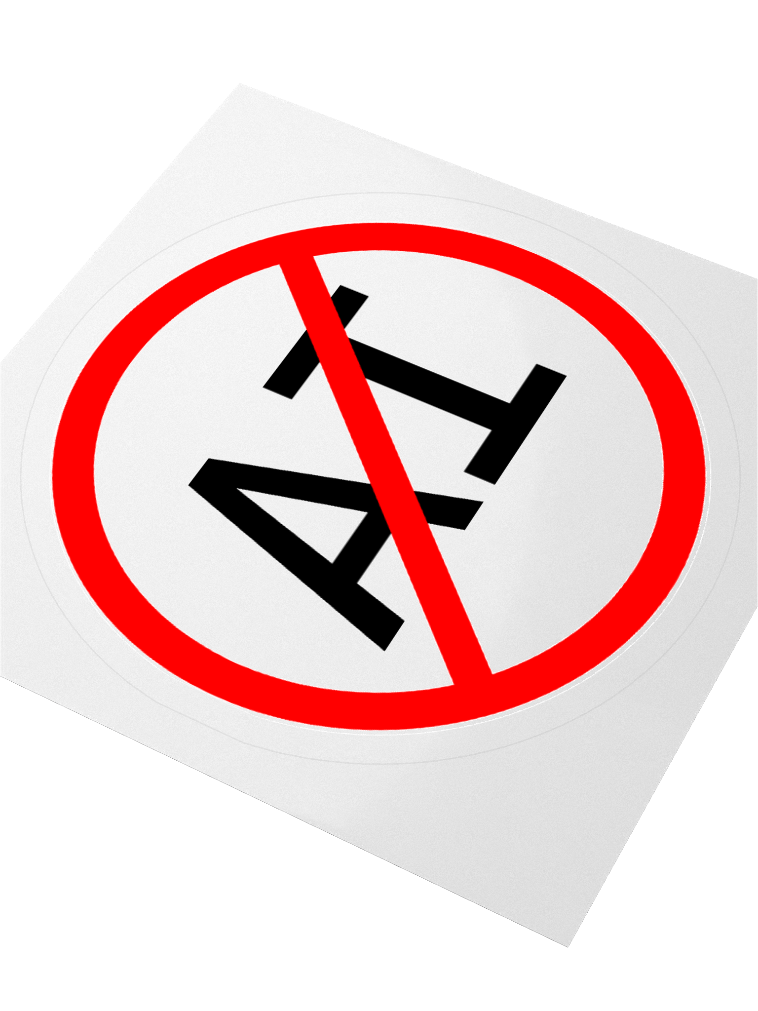 Large "No AI" sticker product image (3)