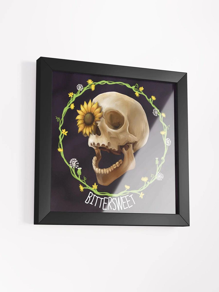 Bittersweet Skull & Sunflower Framed Poster product image (11)