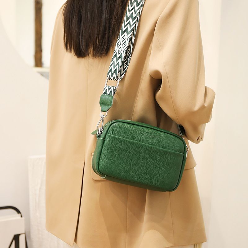 Fashion Shoulder Crossbody Bags With Rhombus Embroidered Wide Shoulder Strap Cute Small Square Bag Women product image (6)