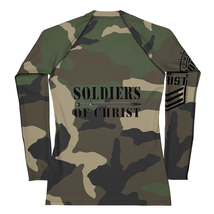 Faithful Camo: Women's Rash Guard - Woodland product image (1)
