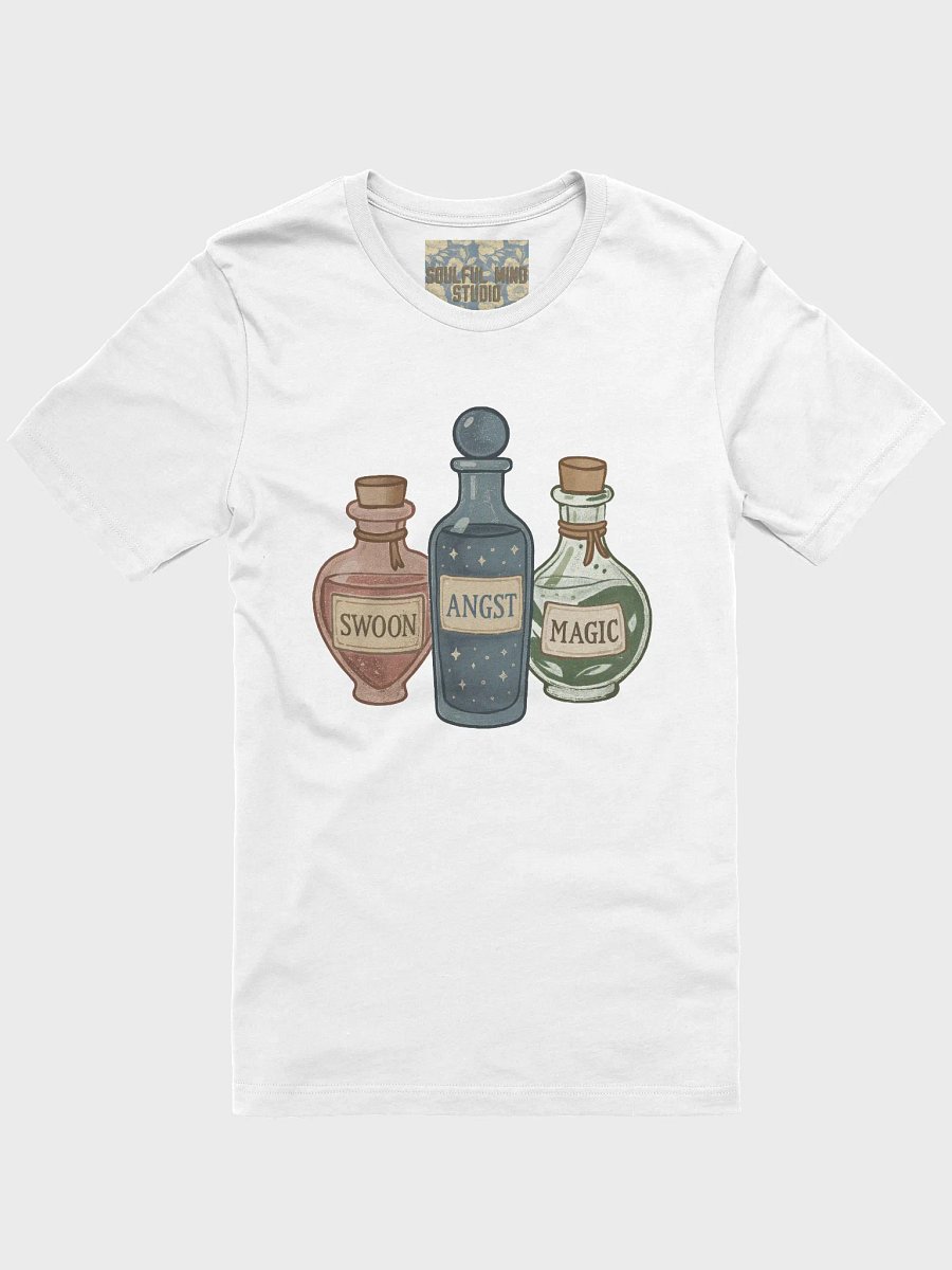 Romantasy Potion Bottles T-Shirt | Swoon, Angst, and Magic Vibes product image (1)