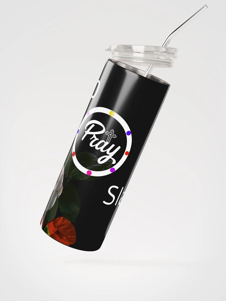 Sip Pray Slay Stainless Steel Tumbler with reusable Straw, leak proof cup lid, Tumbler Mug Flasks product image (2)