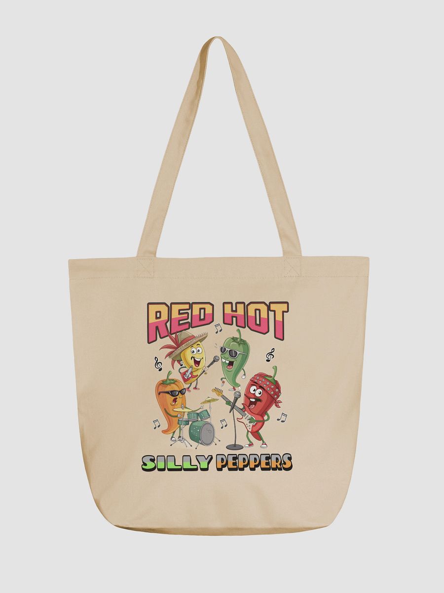 Red Hot Silly Peppers Eco-Friendly Tote Bag product image (5)