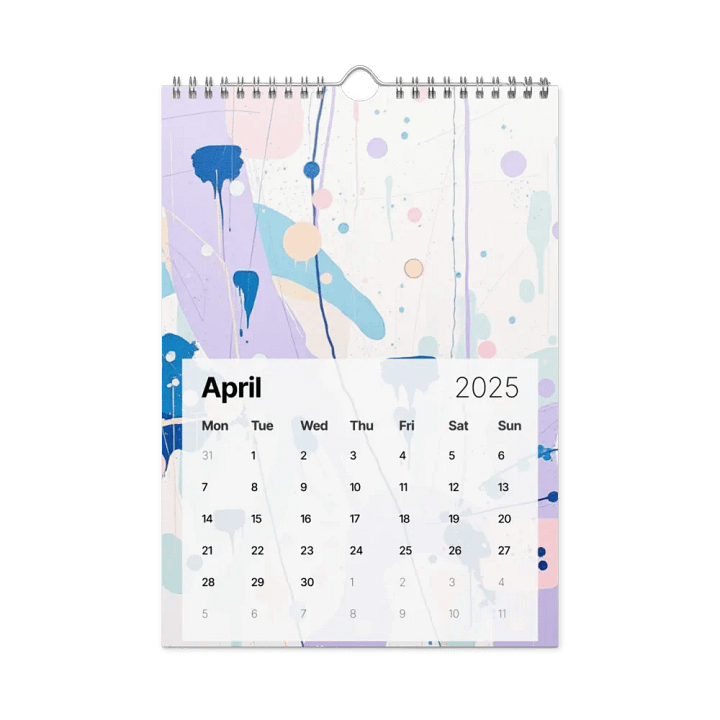 ART ABSTRACT WALL CALENDAR 2025 product image (1)