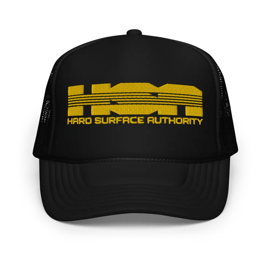 Hard Surface Authority Trucker Cap (Golden logotype) product image (1)