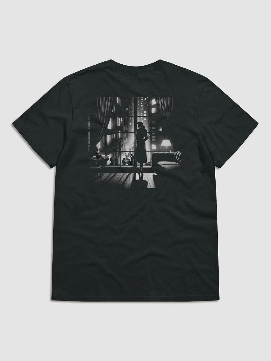 Silent Contemplation in City Lights Film Noir (Womens Tee) product image (1)