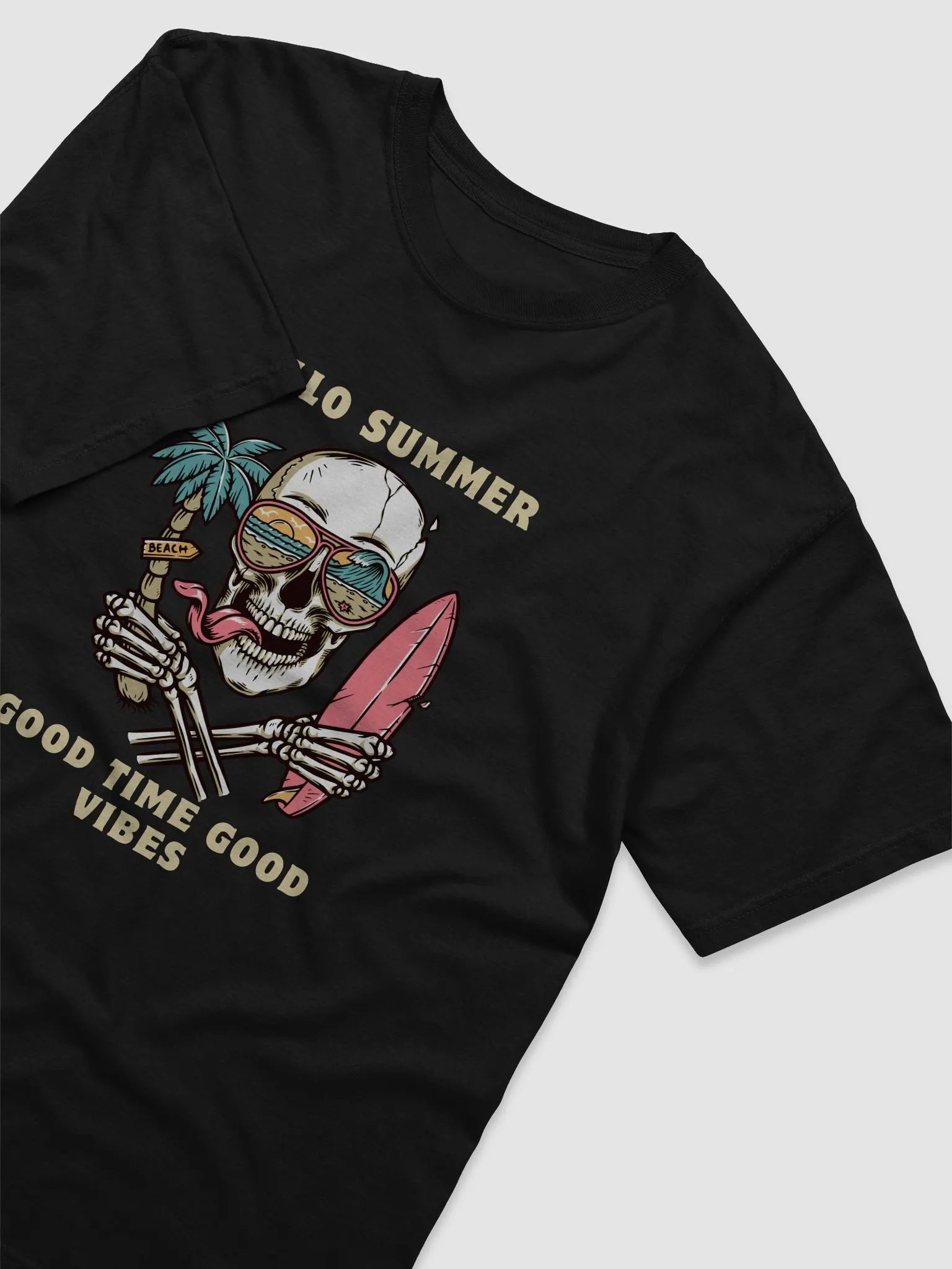 Summer Vibes Skull Graphic T-Shirt product image (9)
