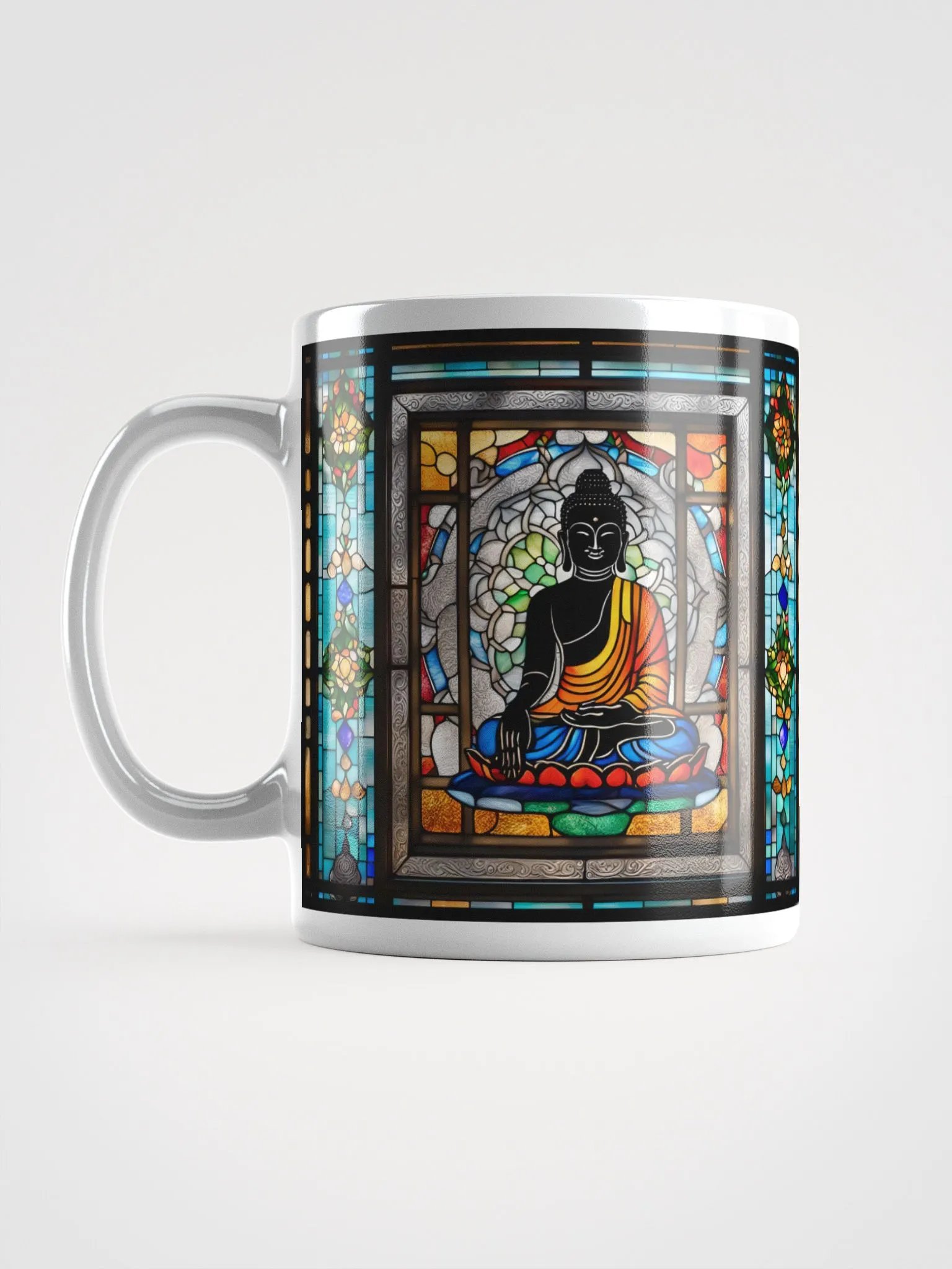 #008 Black Tara Buddha Stained Glass Mug product image (6)
