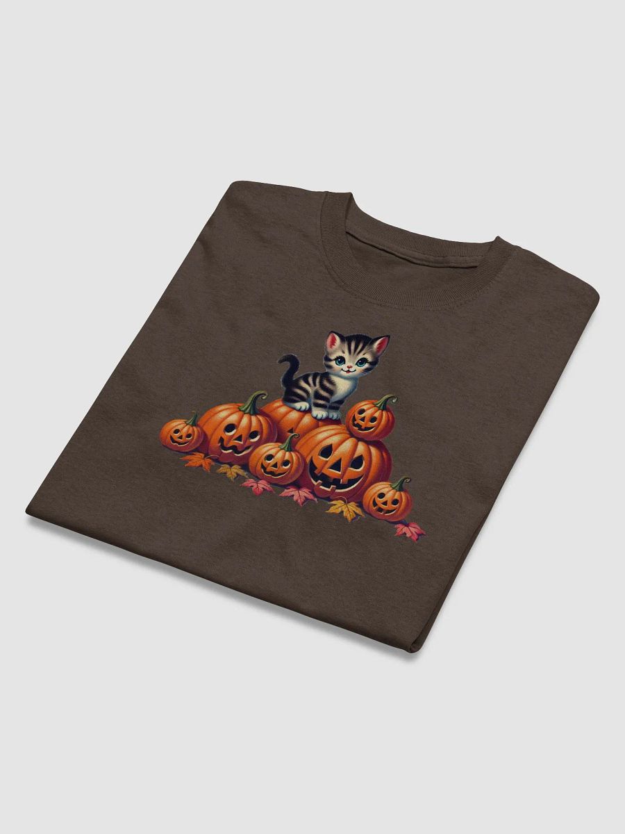 Kitten & Pumpkins Halloween Basic T-Shirt by Gildan product image (10)