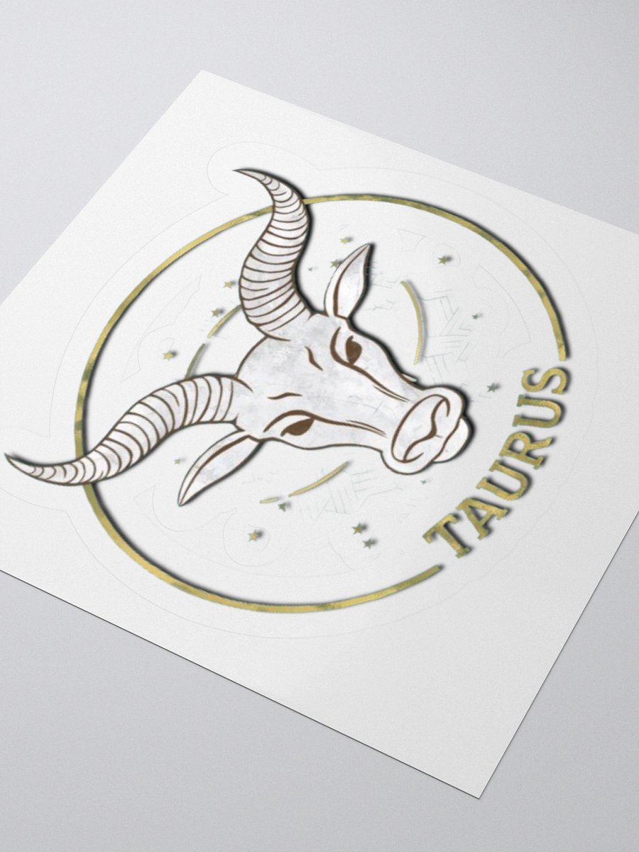 Taurus Zodiac Sticker - Exclusive Bull Design | TDS Music product image (9)
