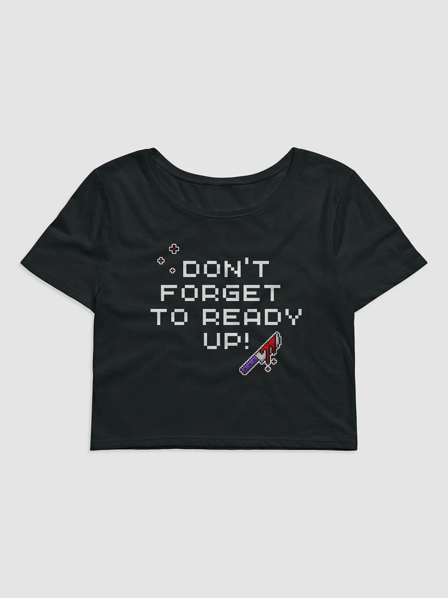 Dont Forget To Ready Up! Womens Printed Crop Top product image (1)