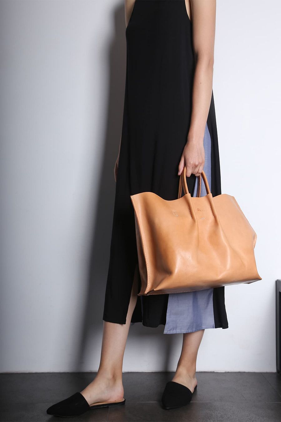 Leather Two-way Bag - Natural, Honey, Black product image (4)