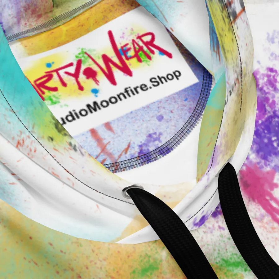 SplatterWear #4 Unisex Art Hoodie/Rainbow product image (7)