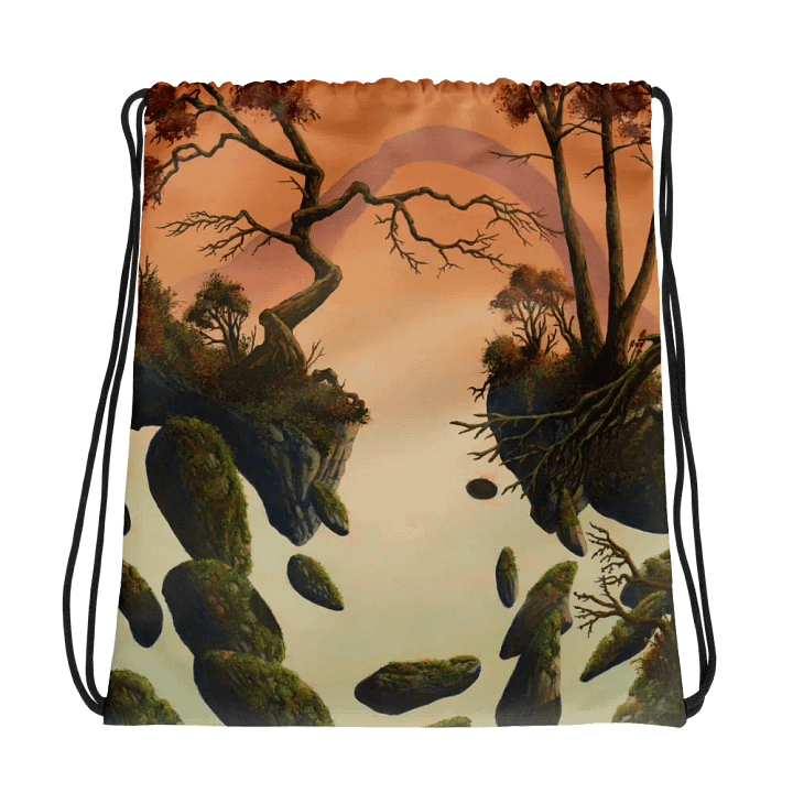 Surreal Sunset Drawstring Adventure Bag product image (1)