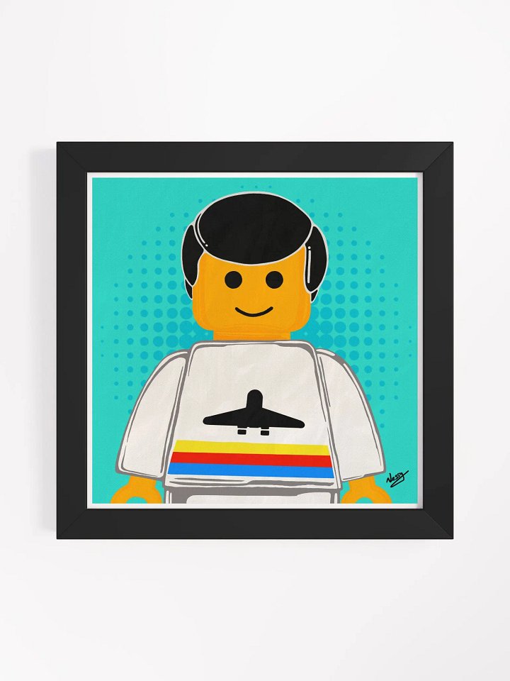 LEGO PEOPLE - Mr Airport (Framed Matte Print) product image (1)