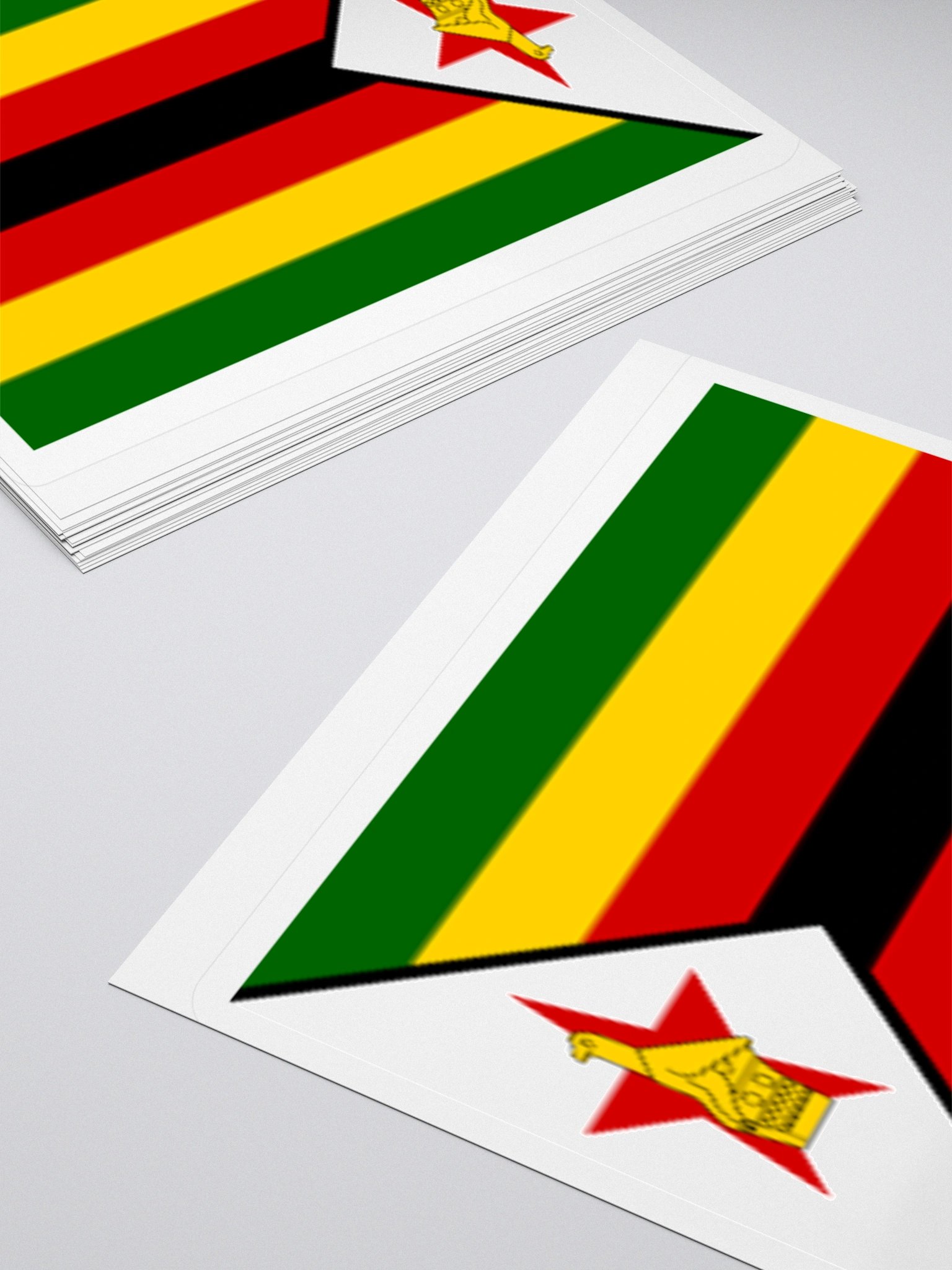 Zimbabwe Flag Sticker | Zimbabwe Bird Design | Durable Vinyl | 3 Sizes product image (11)