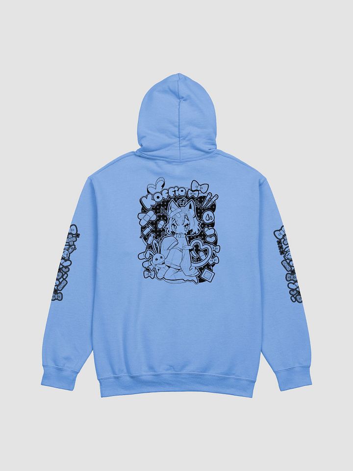 hoodie but with black print product image (2)