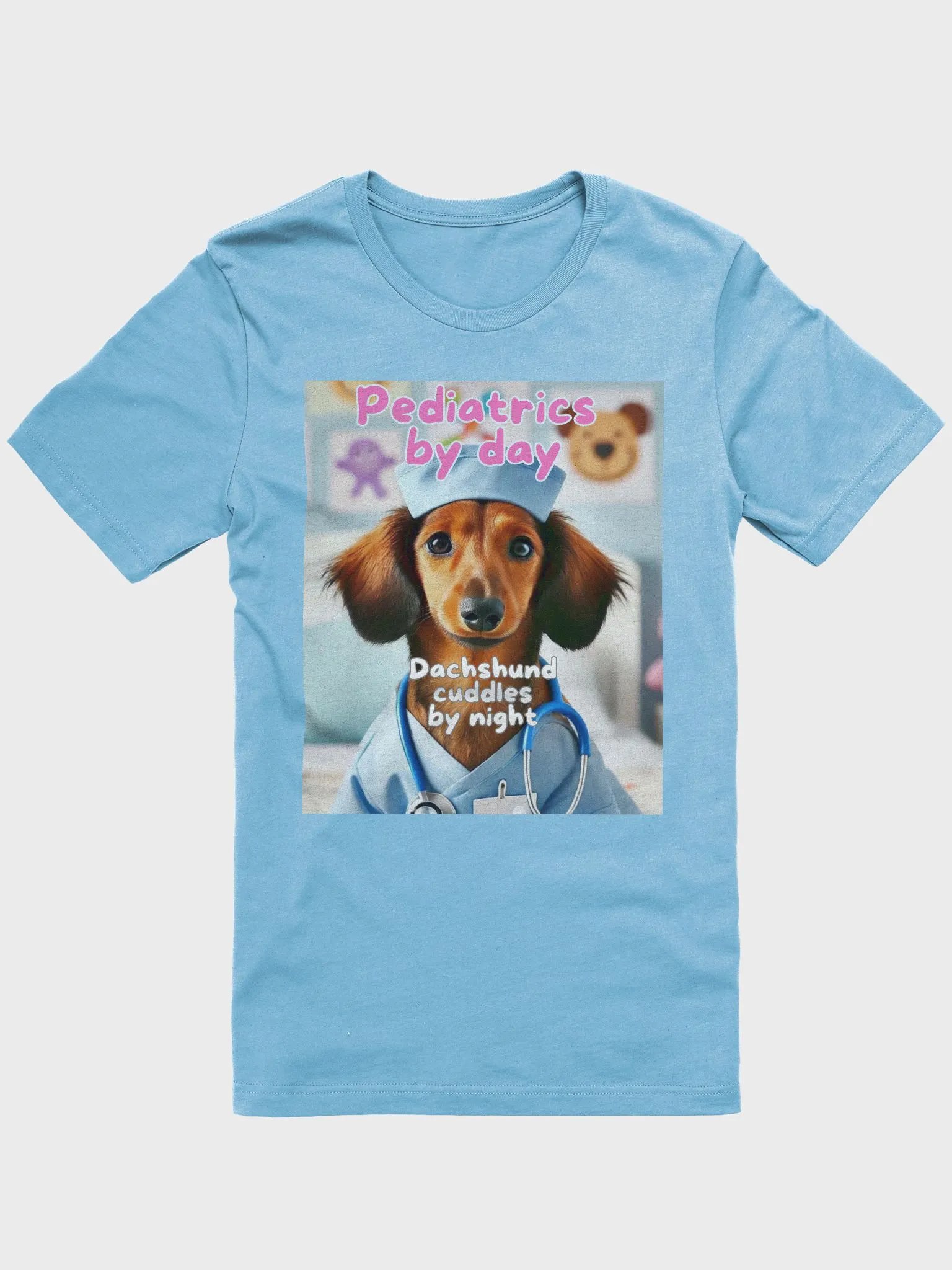Pediatrics By Day, Dachshund Cuddles By Night T-Shirt product image (2)