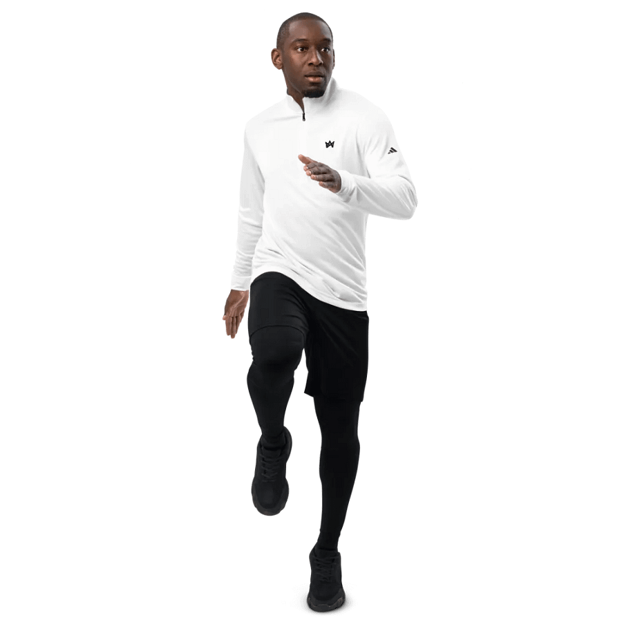 CSG x Adidas Lightweight Quarter-Zip Golf Pullover - (Unisex) White product image (5)