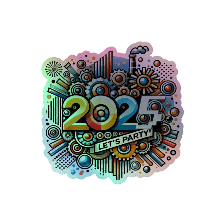 2025 Party Vibes Holographic Sticker Sheet product image (2)