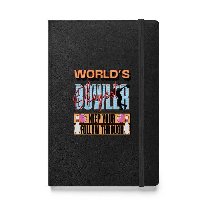 Worlds Okayest Bowler Hardcover Notebook product image (1)