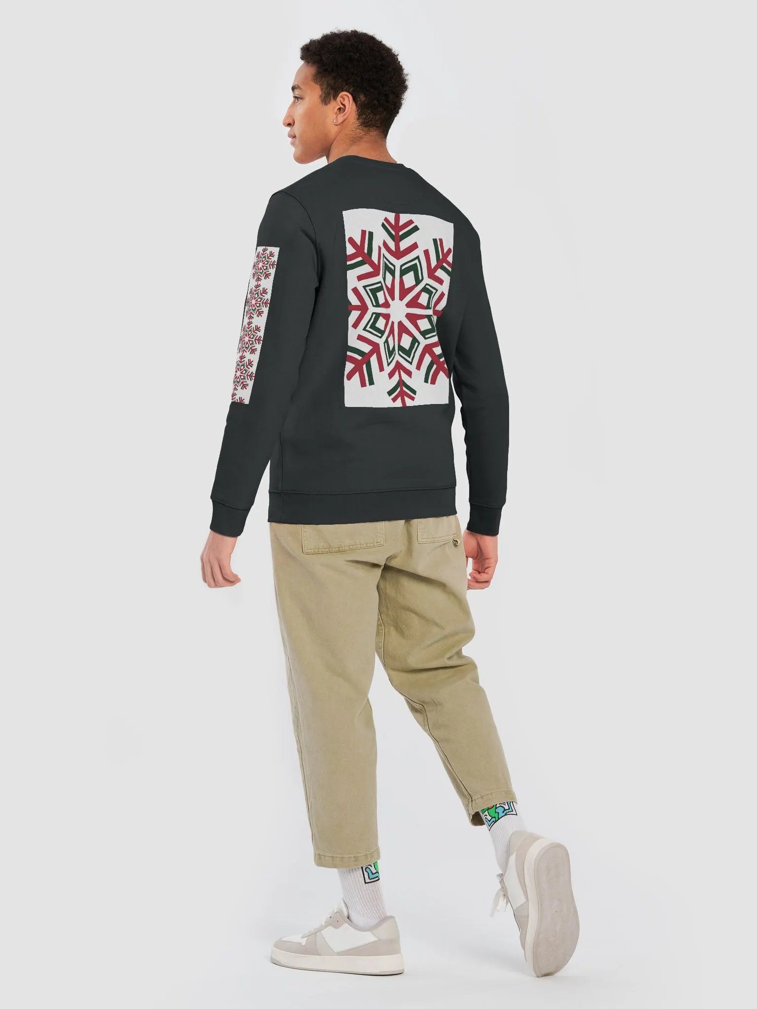 Modern Snowflake Symmetry Eco Sweatshirt product image (10)
