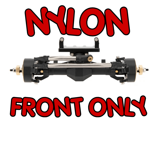-- FRONT ONLY -- MEUS Racing SCX24 AXLES (Nylon) product image (1)