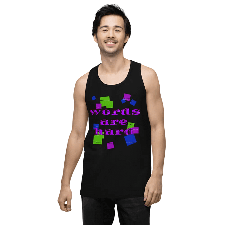 Words are hard Men's Tank Top product image (2)
