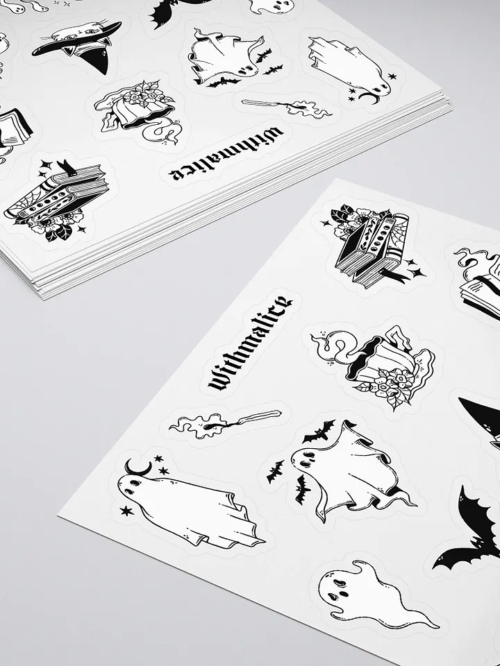 ghostly black & white stickers product image (1)