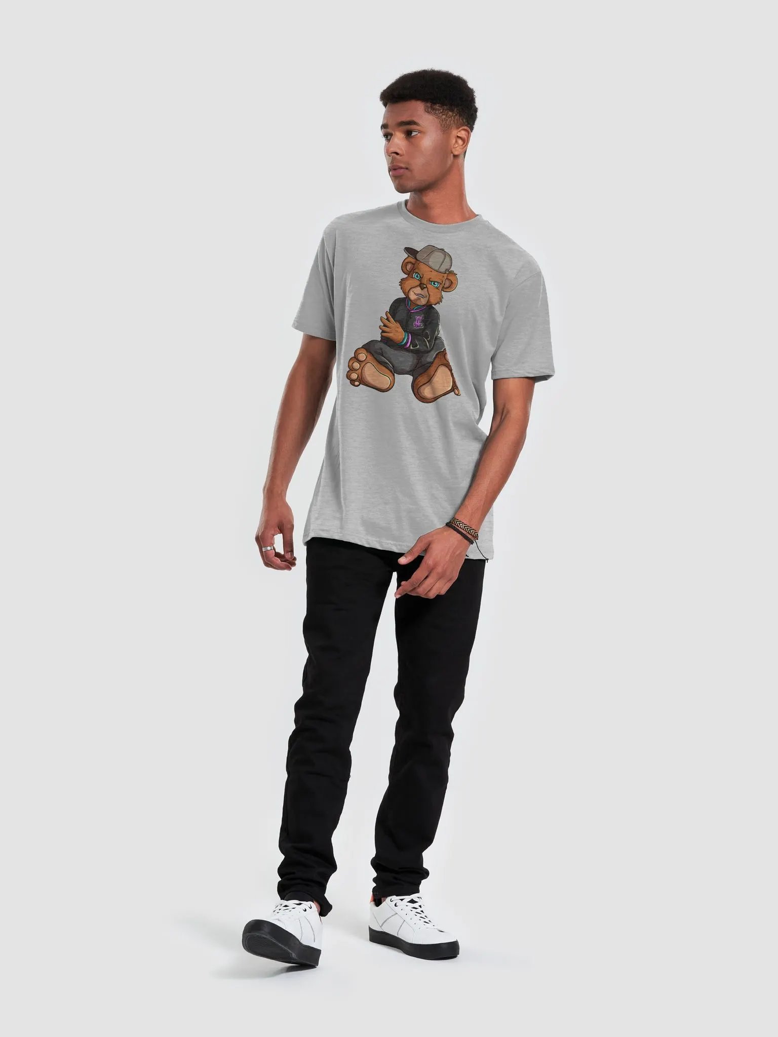 Sitting Bear Grey T-Shirt product image (6)