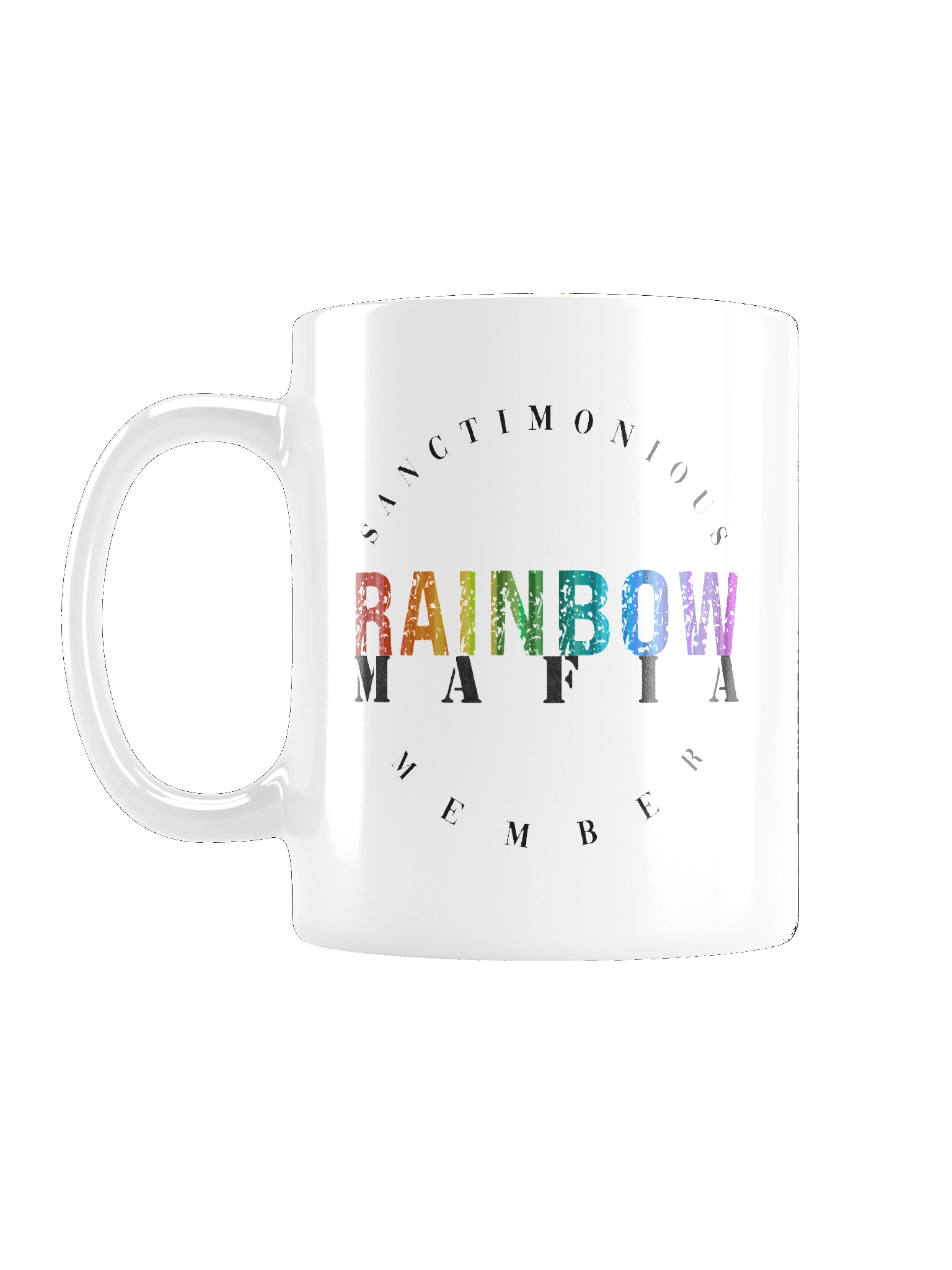Rainbow Mafia White Glossy Mug product image (1)
