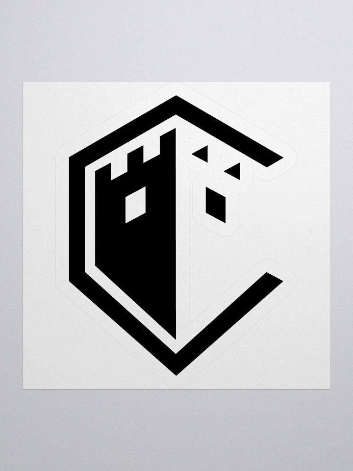 Castle Logo Sticker Black product image (1)