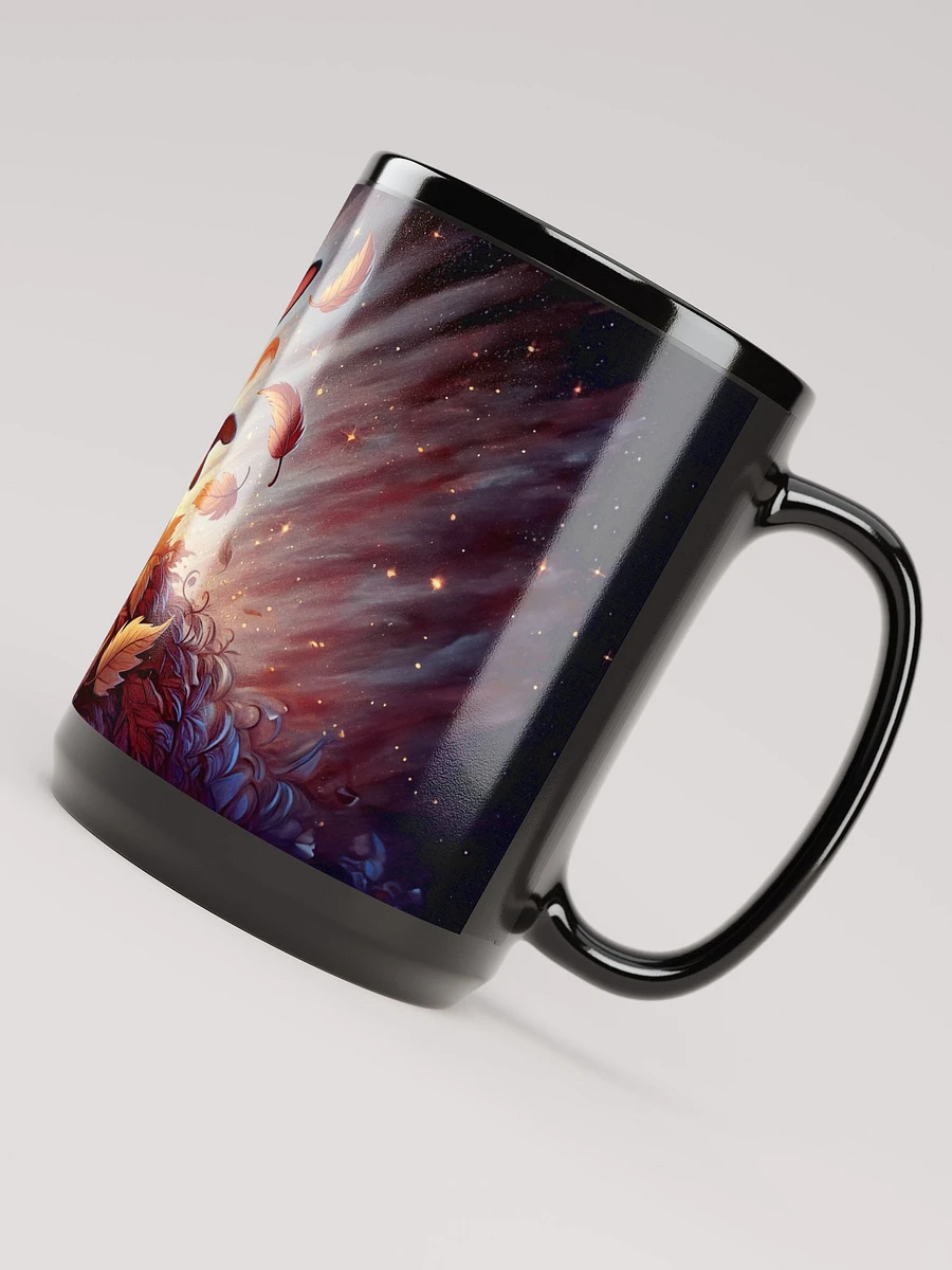 autumn Leaves Bunny Rabbit 16 oz Black Glossy Mug product image (5)