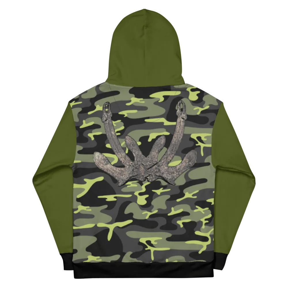 Green & Camouflage Anchor Hoodie product image (11)
