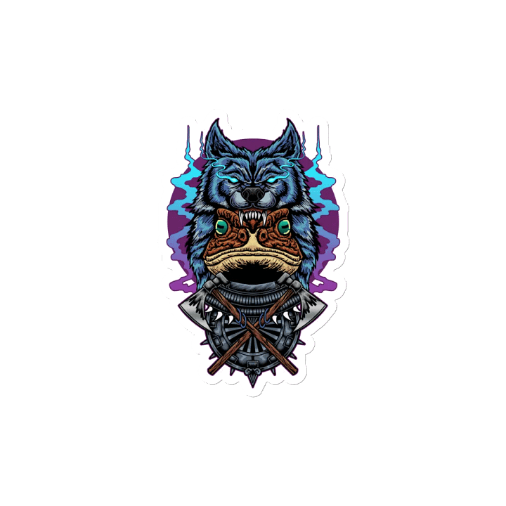 Wolf Frog Magnet product image (2)