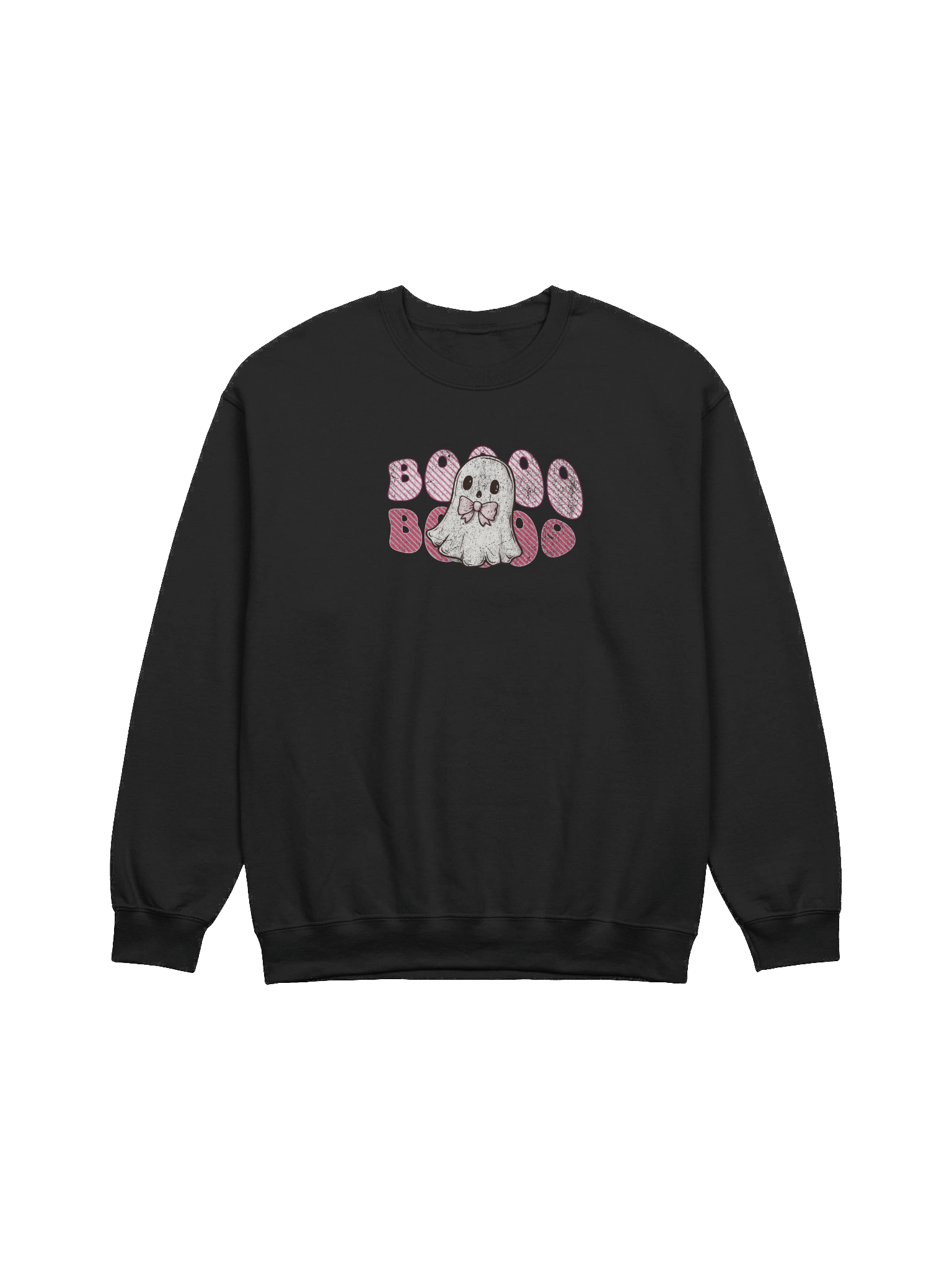 Ghostly Booo Unisex Sweatshirt, Halloween Crewneck - Gilden 18000 product image (1)