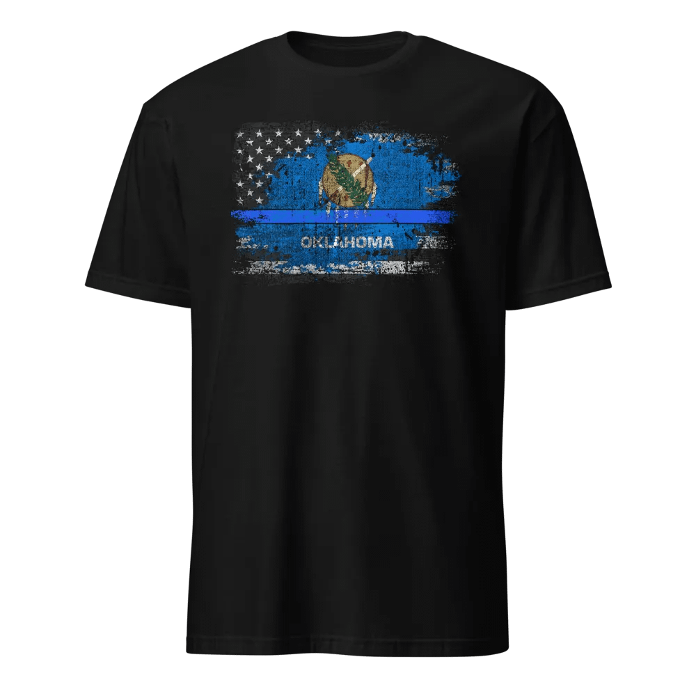 Oklahoma Thin Blue Line Flag product image (1)