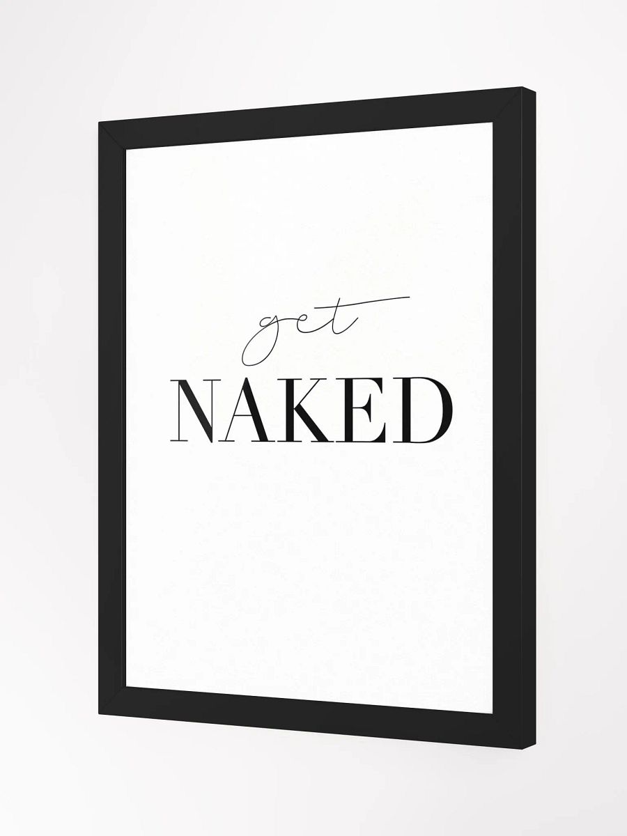 Naked Minimalism Framed Poster – Contemporary Abstract Wall Art | Elegant Monochrome Design | Premium Framed Décor for Modern Interiors product image (4)