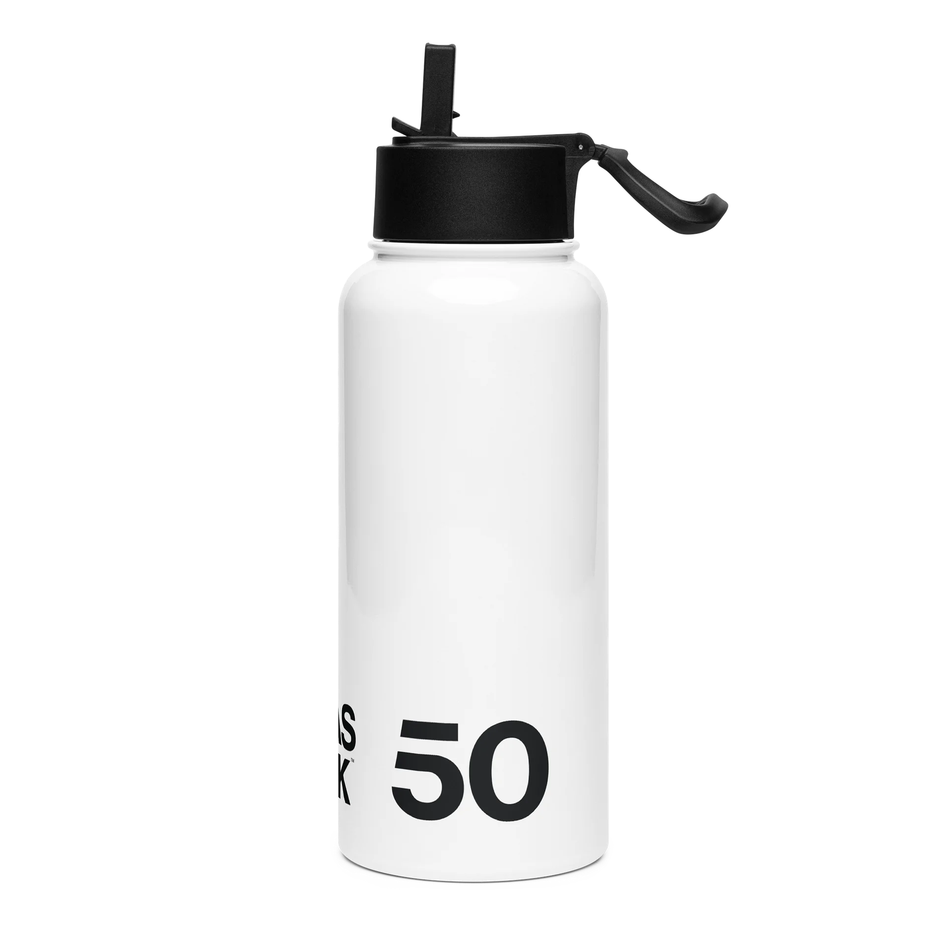 50 as FCK™ - Stainless Steel Water Bottle with a Straw Lid product image (3)