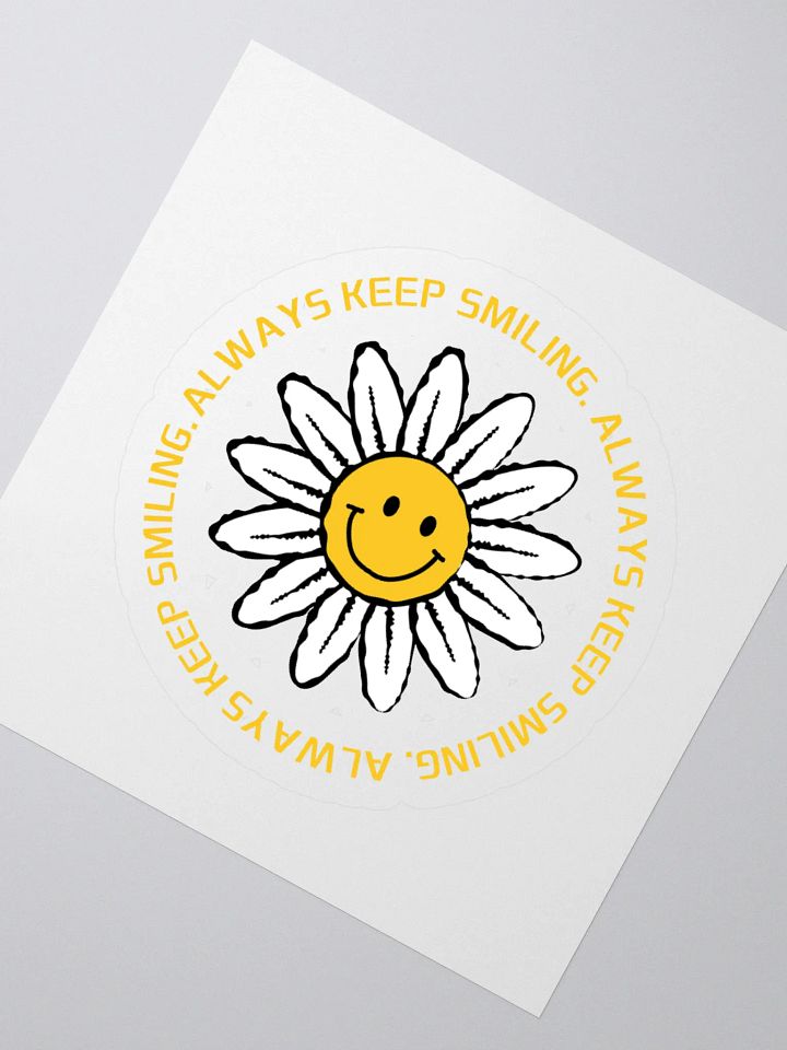 Always Keep Smiling Kiss Cut Stickers product image (5)