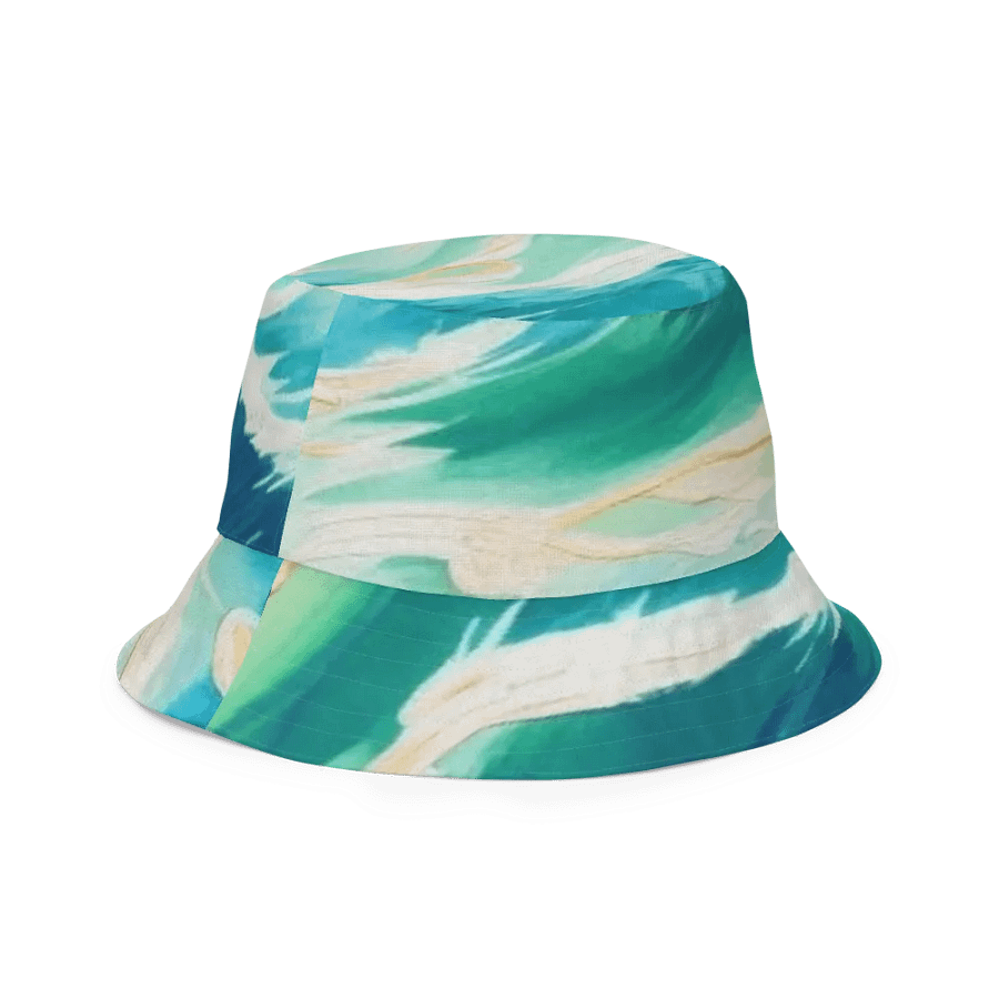 FOLLOWING SEA Fluidity in Green Reversible Bucket Hat product image (10)