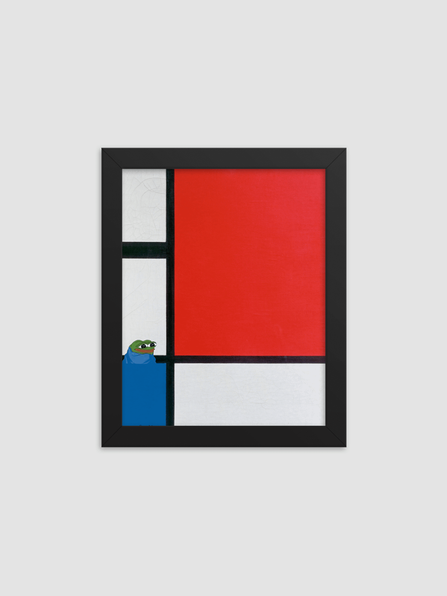 Composition of Red, Blue, Yellow, and Peepo Print product image (1)