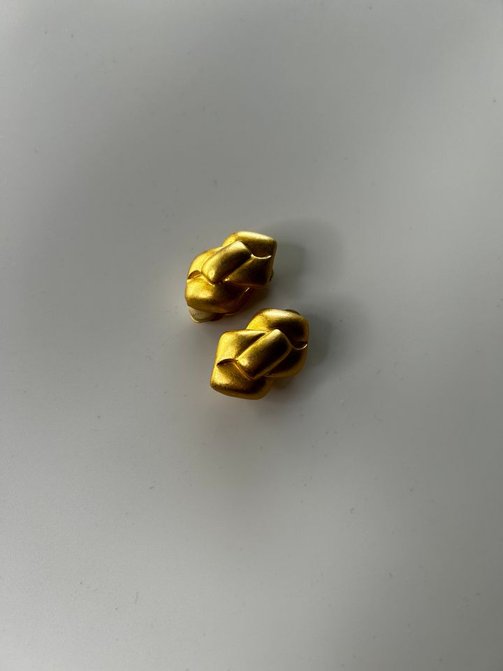 Vintage Givenchy Gold Tone Clip On Earrings product image (2)