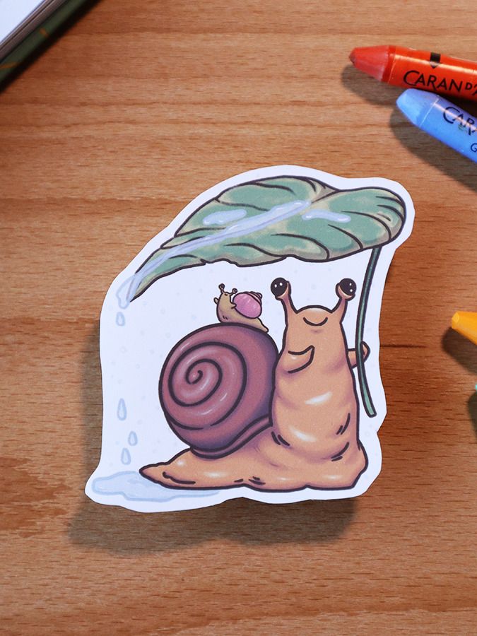 sticker : snail shelter product image (2)